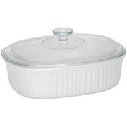 CorningWare 2-1/2-Quart Oval Casserole Dish with Glass Lid