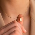 thumbnail image 3 of Nouveau Collier Pendentif Alphabet Carré A-Z pour Femmes Chaîne Clavicule Initiale en Acier Inoxydable Collier Bijoux, 3 of 6