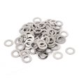 thumbnail image 1 of 100Pcs Arandela Plana Redonda Métrica de Acero Inoxidable M5x9mmx0.5mm para Tornillo de Perno, 1 of 4