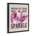 thumbnail image 3 of Stupell Industries Glam Never Let Them Dull Your Sparkle Black Floating Frame Canvas Art, 25 x 31, by Lettered and Lined, 3 of 8