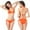 Orange, variant on EGNMCR Bikini Set Women Bandage Bikini Set Push-up Bra Swimsuit Bathing Suit Swimwear