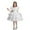 w-White302159, variant on Girls Dress Formal Gown Kids Puffy Performance Elegant Party Attire Children Wear With Details Comfortable Fit Trendy Child Christmas Solid Color O-Neck Dresses