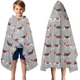 thumbnail image 3 of Animal Beagle Cute Dog Hooded Bath Towel，50"x30" for Ages 3 To 12 Kids, Quick Dry Lightweight Soft Microfiber Hood Beach Towel Cover Up for Kids, 3 of 7
