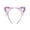 Pink, variant on UJNDER Women's Colorful Sequin Lace Cat Ear Sparkly Festival Headband for Girls Girl Headbands,Pink,One Size