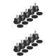 thumbnail image 2 of 10 Piezas Bell Glides Ruedas Giratorias para Sillas de Oficina O Taburetes de Repuesto para Ruedas Fijas, 2 of 8