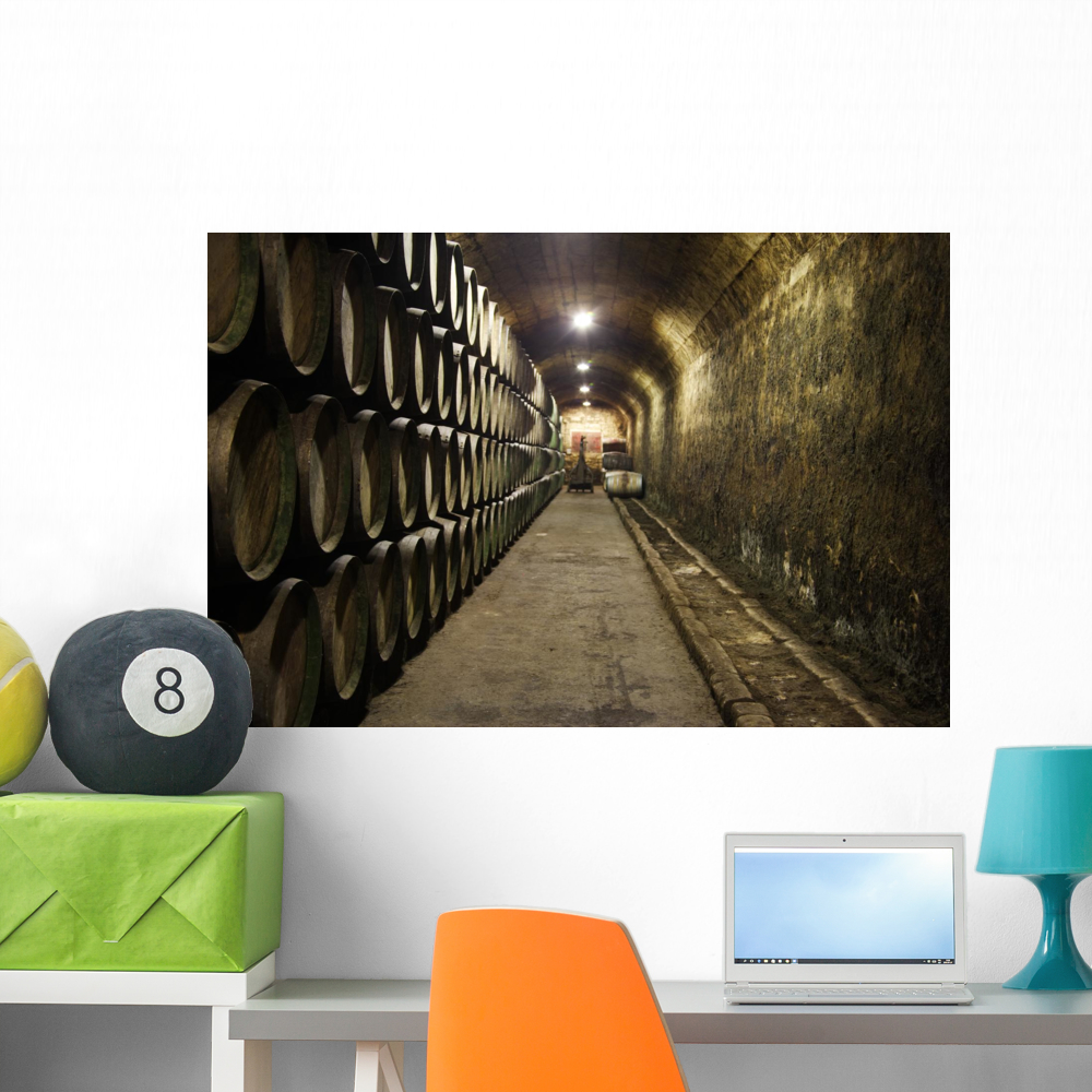 Wine Cellar Rioja Spain Wall Mural by Wallmonkeys Peel and Stick ...