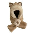 thumbnail image 4 of Juego de 4 Gorro y Bufanda de Invierno con Animales de Peluche Strade Fareast Limited Color Caqui, 4 of 8