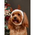 thumbnail image 1 of 1pc White Christmas Pet Headwear Suitable For Cats And Dogs, Ideal For Christmas Costumes, 1 of 5