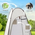 thumbnail image 3 of Portable Pop Up Privacy Shower Tent, Spacious Changing Room, Dressing Room, Sun Sunshade Canopy Outdoor Rain Shelter, Backpack Privacy Shelters for Camping, Hiking, Beach, Toilet, 3 of 6