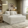 thumbnail image 5 of Furniture of America Cafein Contemporary Chenille Two Arm Chaise with USB Port, White, 5 of 9