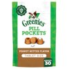 Greenies Pill Pockets for Dogs Peanut Butter Small, Tablet Size Soft Dog Treats, 3.2 oz, (30 Pk)