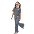 thumbnail image 2 of HAYIMI Girls Bowknot Print O-Neck Short Sleeve Tops And Wide Leg Pants For Kids Summer Outfit Sets Cute Trendy Clothes Sets, 2 of 4