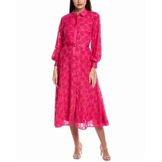 Elie Tahari womens Shirred Maxi Dress, L, Pink - Walmart.com