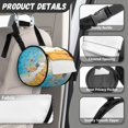 thumbnail image 6 of ZIATUBLE Beach Ocean Paper Towel Storage Case Starfish Shell Toilet Paper Holder Foldable Paper Towel Storage Bag Soft Hanging Paper Towel Dispenser Cover Accessories Decoration, 6 of 7