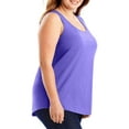 thumbnail image 2 of JMS by Hanes Women's Plus Size Shirttail Tank, 2 of 5
