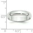 thumbnail image 4 of 14K White Gold 5mm Half-Round Band Ring Size 6, 4 of 7