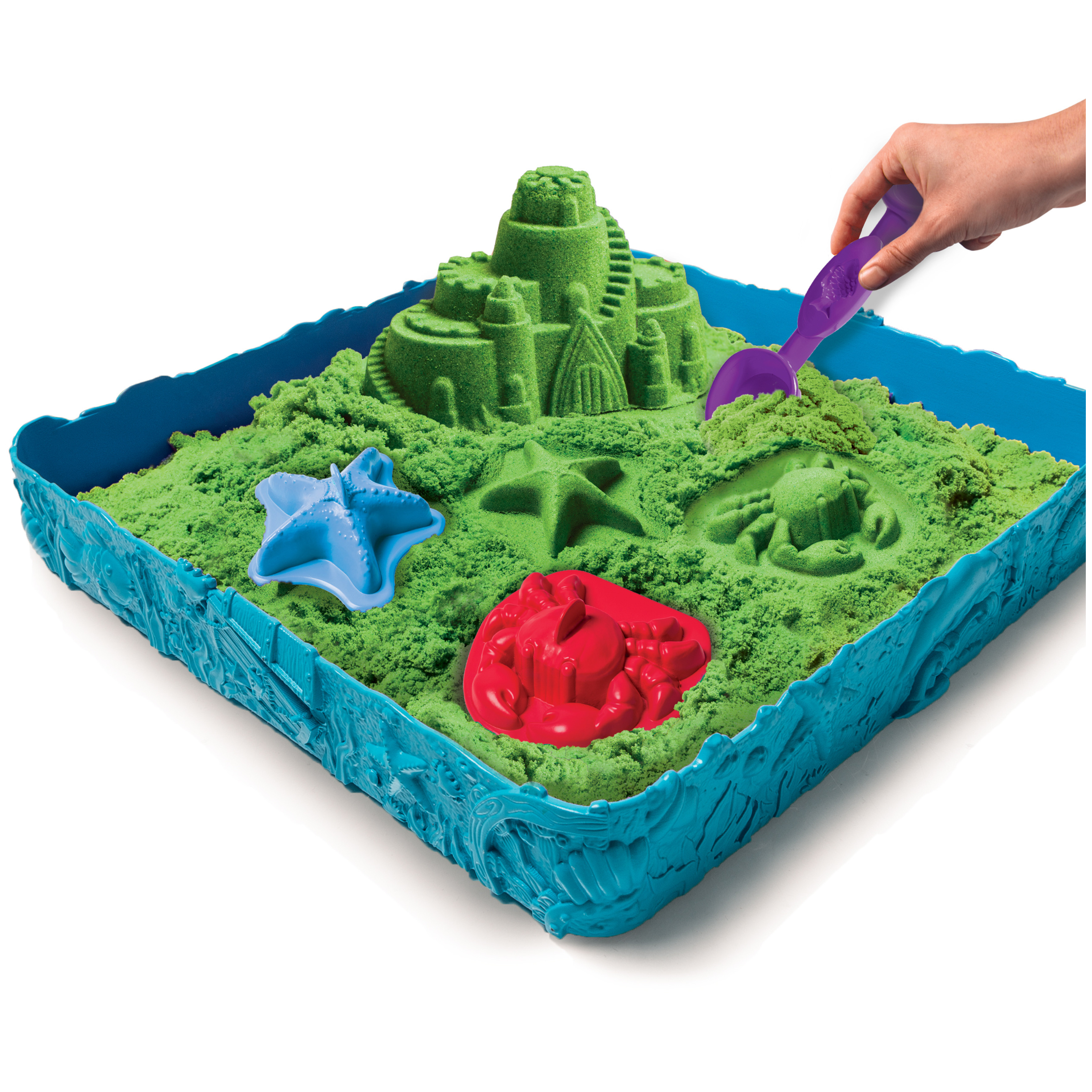 Kinetic Sand Sandcastle Set with 1lb of Kinetic Sand and Tools and Molds (Color May Vary) - image 4 of 9