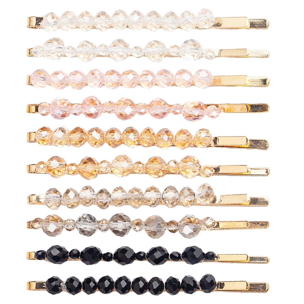 10PCS Bobby Pin Decorative Crystal Hairpin Hair Barrette Hair Clip for Women