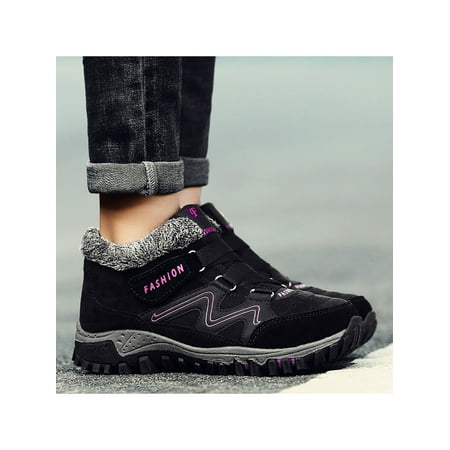

Avamo Women Winter Snow Boots with Suede Fur Lining Warm Outdoor Walking Ankle Boot Shoes