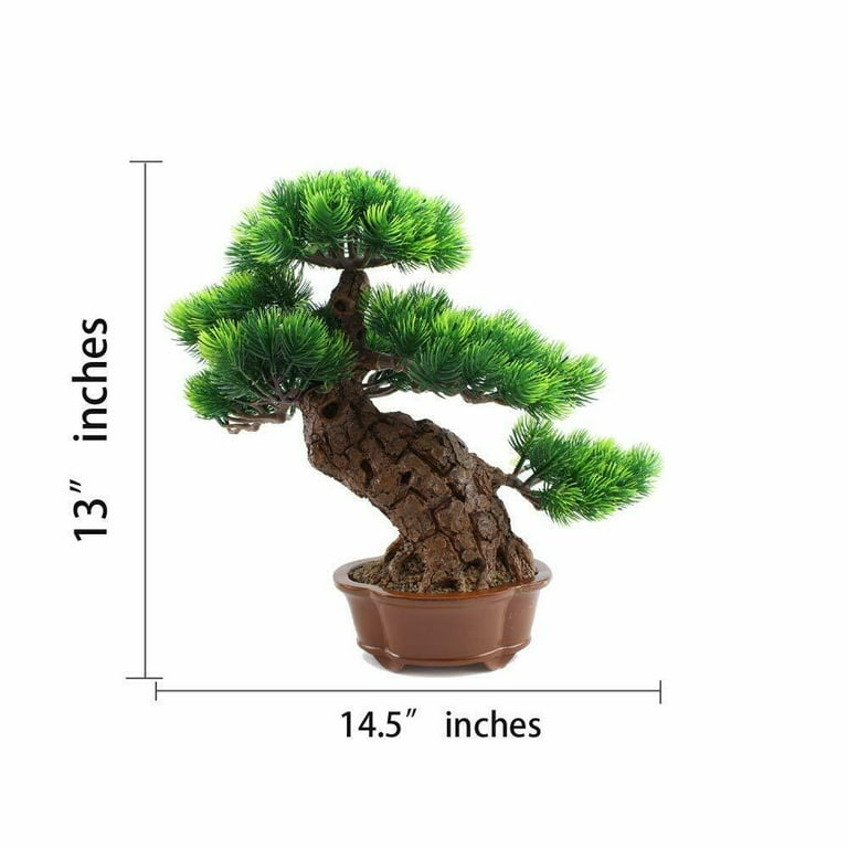 LS02548 Japanese Bonsai Pine Tree Artificial Faux Potted Plants