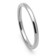 thumbnail image 2 of Women's 2MM Comfort Fit Stainless Steel Wedding Band Classic Domed Ring (Size 1 to 12), 2 of 3
