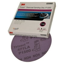3M 02088, 6 inch P1500  Trizact Clear Coat Sanding Discs