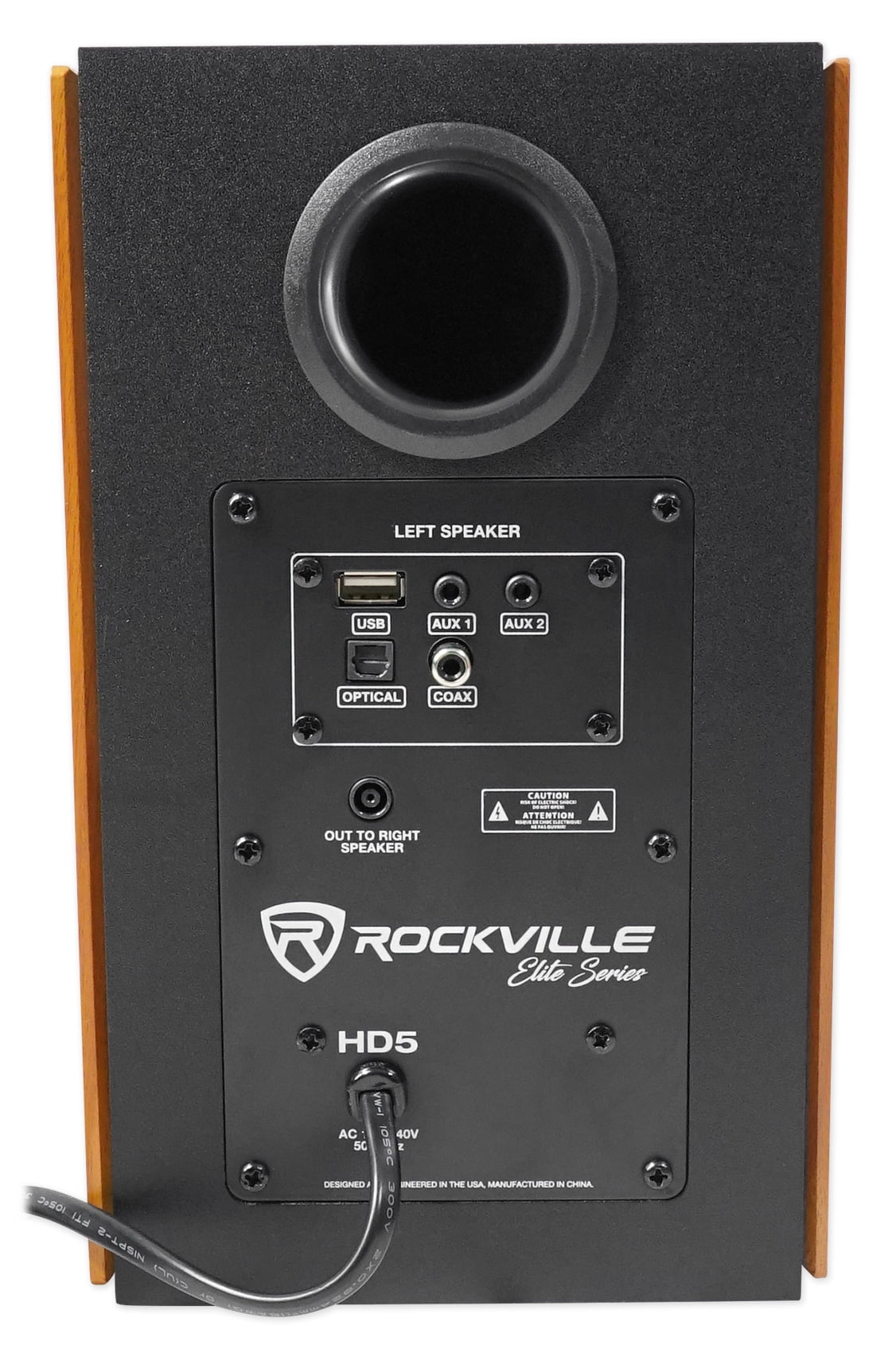 (2) Rockville HD5 5" Powered Bookshelf Speakers Bluetooth Monitors w/29" Stands