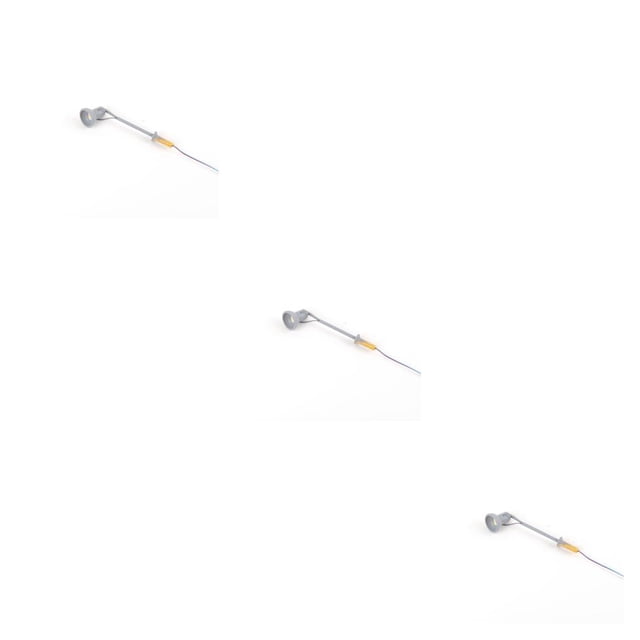 Youkk Model Railway Lamp Classical Miniature 1:87 Scale Streetlight Layout Props Accessories Single-Head LED Park Light Home Type A Gray 3Set