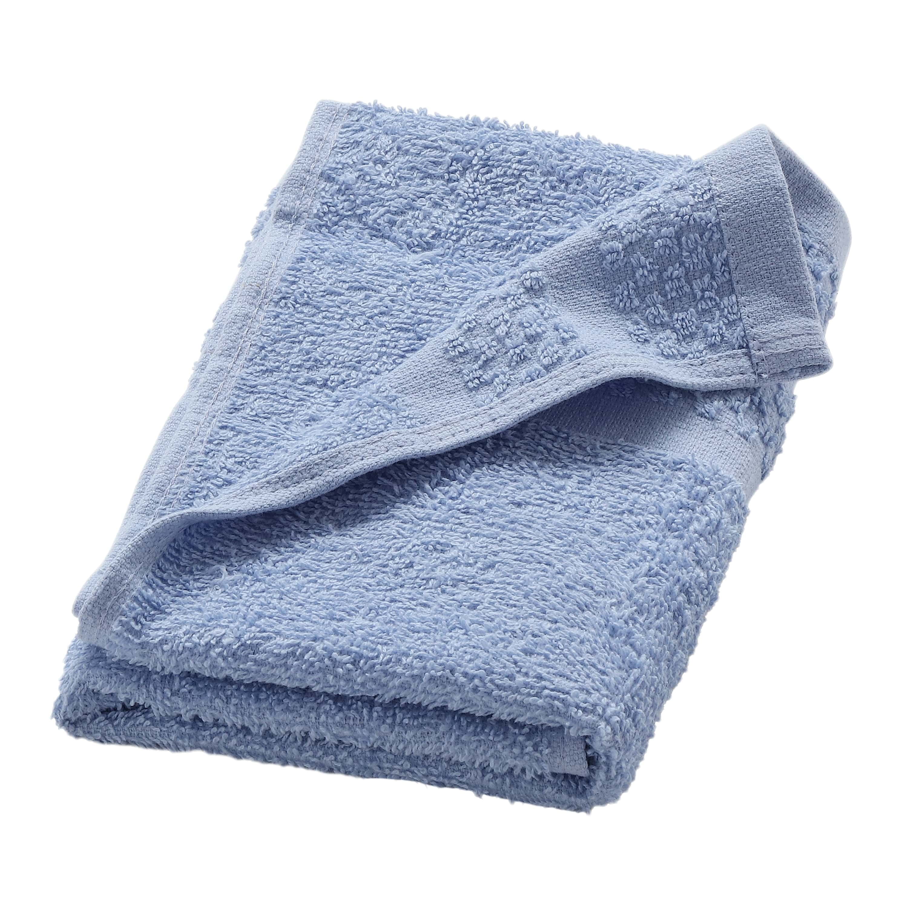 Mainstays Soft & Plush Touch 14 Piece Cotton-Recycled Polyester Bath Towel  Set, Blue