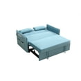 thumbnail image 7 of Pull Out Sofa Sleeper,Modern Pull Out Bed Lounge Chair with 2 Side Pockets,2 Pillows for Living Room Office,Convertible Sleeper Sofa Bed,Velvet Loveseat Sofa Couch with Adjustable Backrest,Blue, 7 of 7