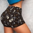 thumbnail image 4 of Haiem Pirate Skulls No Front Seam Biker Shorts for Women Yoga Workout Gym Bike Shorts with Tummy Control Moisture-Wicking-XX-Large, 4 of 9