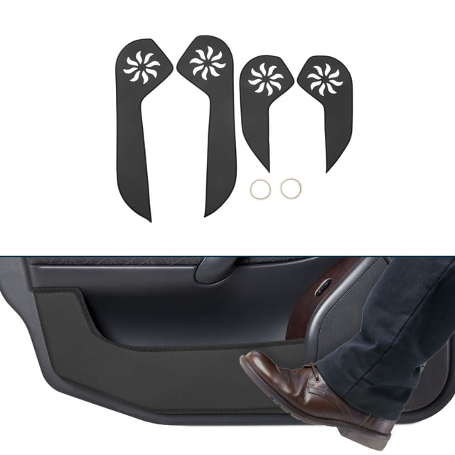 Pegatina antichoque de cuero para puertas de automóvil Unique Bargains para Subaru Outback 2015-2016, protector de borde lateral de la puerta, accesorios interiores, negro, 1 juego