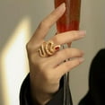 thumbnail image 4 of Fashion Snake 18k Yellow Gold Plated Rings Cubic Zirconia Women Jewelry Sz 6-10, 4 of 6
