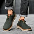 thumbnail image 2 of Deporte Planas Informales para Hombre Zapatos Punto Con Cordones Sólidos Cómodos Al Aire Libre, 2 of 9