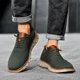 thumbnail image 2 of Deporte Planas Informales para Hombre Zapatos Punto Con Cordones Sólidos Cómodos Al Aire Libre, 2 of 9