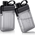 thumbnail image 1 of Frasco de plástico para licor, botella de agua plana, botellas cuadradas, frasco de viaje, taza de viaje portátil, 1 of 6