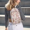 thumbnail image 5 of Disketp Autumn Floral Deer Mochila de Lona Estampada, Mochila Escolar de Viaje Ligera para Estudiantes y Portátil-Small, 5 of 5