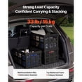 thumbnail image 3 of KFFKFF Plastic Collapsible Storage Bins, 45L 3 Packs, Stackable Folding Storage Crates with Handles, Holds 33 lbs Per Bin, Foldable Heavy Duty Containers, 3 of 9