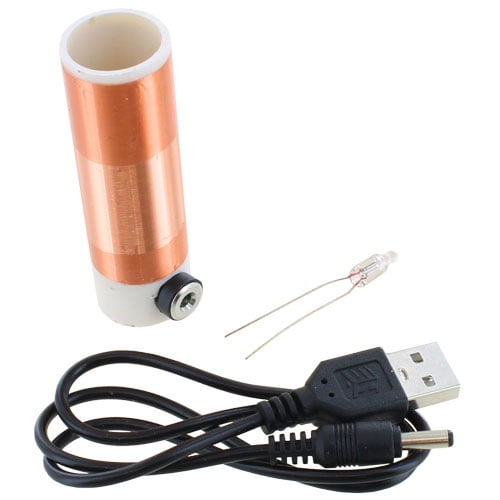 Ultra-Small Safe Portable Tesla Cable for Wireless Transmission for Experiments Jimfoty Tesla Coil Desktop Toy