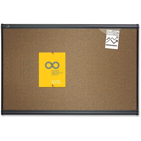 Good Manners Bulletin Board - Quartet, QRTB243G, Prestige Colored Cork Bulletin Boards, 1 Each