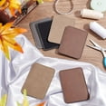 thumbnail image 6 of 9PCS Rectangular Blank Hat Patches (Black Coconut Brown Coffee 3.5x2.5 inch) Sew on Leather Patch Label Tags Leatherette Patch Garment Clothing Labels for Hat Scarf Jeans Dolls DIY, 6 of 7