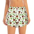 thumbnail image 4 of Lsque Cute Bear Printed Women's Running Shorts with Liner Pockets,Elastic Quick Dry Workout Athletic Gym Yoga Shorts,Womens High Waist Shorts-Small, 4 of 9