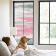 thumbnail image 2 of Static Cling Door Window Covering, Pink Grey Ombre Window Privacy Film Frosted, Abstract Art Oil Painting Modern UV Blocking Windows Film for Office, Hotel, Bedroom, 29.5 x 78.7 Inches, 2 of 9