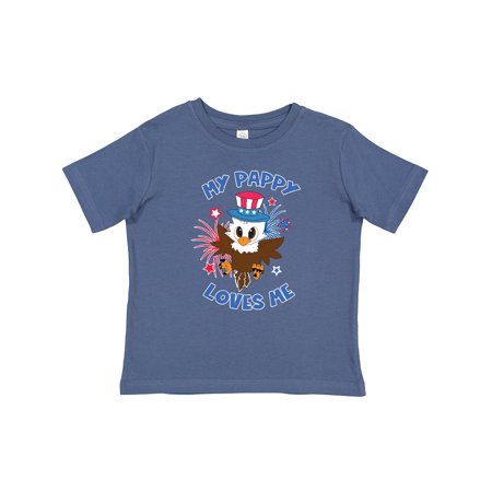 

Inktastic 4th of July My Pappy Loves Me Cute Patriotic Baby Eagle Gift Baby Boy or Baby Girl T-Shirt