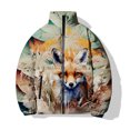 thumbnail image 3 of Abrigo de invierno para hombre con estampado 3D de zorro y conejo, chaqueta de invierno para hombre 2024, abrigo frío con estampado de ciervos, exquisito y cálido, 3 of 4