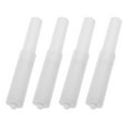 thumbnail image 5 of WEUVEB 4-Pack White Plastic Adjustable Toilet Paper Holder with Spring Rod Core for Bathroom Accessories, 5 of 8