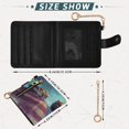 thumbnail image 3 of Small Wallet For Women Bifold Leather Pocket Coin Credit Card Holder With RFID Blocking Three Kings Holding The Flag, 3 of 6