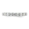 thumbnail image 5 of FJC Finejewelers 14 kt White Gold  7 Stone G H I True Light Moissanite Band 2 mm, 5 of 8