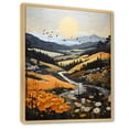 thumbnail image 2 of Designart "Countryside Misty Morning Collage III" Landscape & Nature Floater Framed Canvas Print, 2 of 7