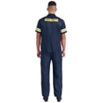thumbnail image 2 of Linjinx Costume de Pompier pour Hommes Uniforme de Pompier Chaud Tenue d'Urgence Cosplay d'Halloween Robe de Soirée Marine 190, 2 of 5